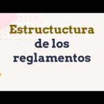 ¿Cuáles son los elementos que conforman un reglamento?