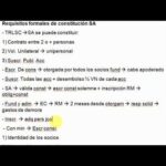 Los Requisitos Legales Para La Constitución De Una Sociedad Anónima